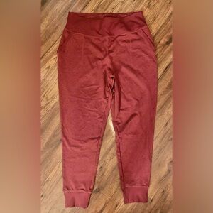 Women's Red High-Waisted Leggings